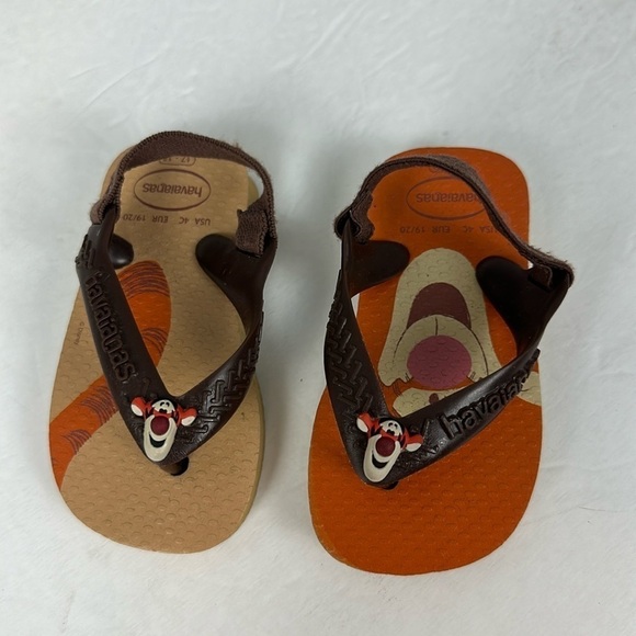 Havaianas Baby Disney Tigger Sandals Sz 4 - Picture 2 of 6
